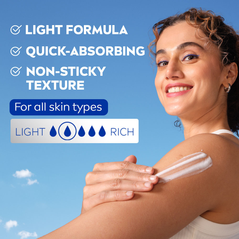 Nivea Cell Repair 50X Vit C Sunscreen Natural Glow Body Lotion Reduces Tan, Brightens - Uva & Uvb, 400ml Buy at Indicrest Image 5