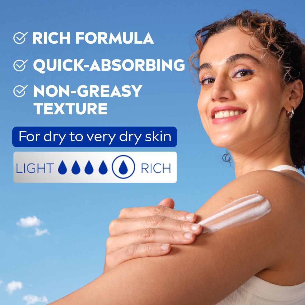 Nivea Deep Moisture Serum Vit E Body Lotion 72H Intense Moisturization Almond Oil Dry Very Dry Skin, 600ml Buy at Indicrest Image 4