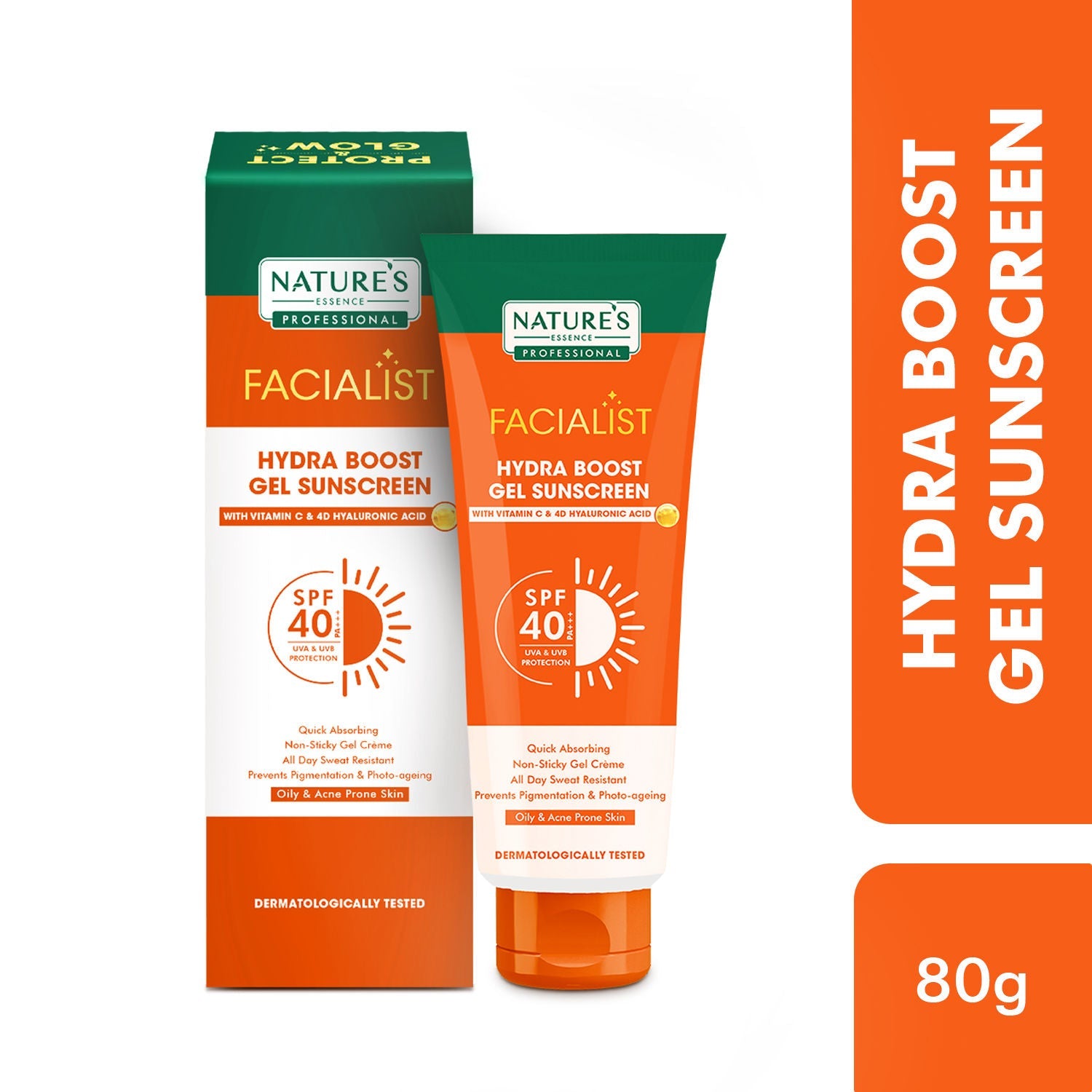 Nature's Essence Professional Hydra Boost Gel SunScreen SPF 40 PA+++, 80g Buy at Indicrest