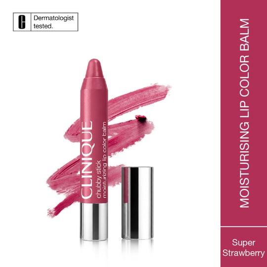 Clinique Chubby Stick Moisturizing Lip Color Balm - Super Strawberry, 3g, Buy from Indicrest