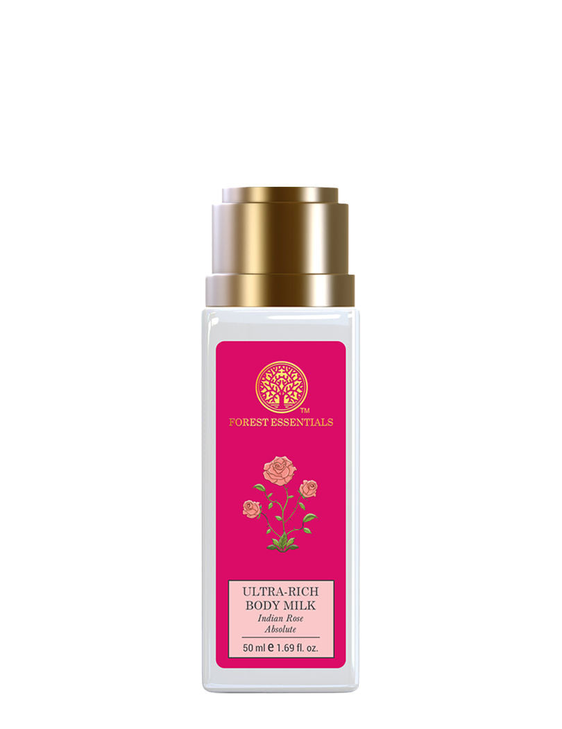 Forest Essentials Indian Rose Absolute Gift Box - Body Wash & Body Lotion, 100ml