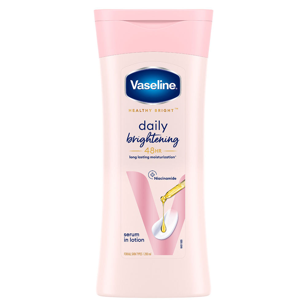 Vaseline Daily Brightening Body Lotion For Healthy & Glowing Skin With Niacinamide, 200ml Buy at Indicrest Image 2