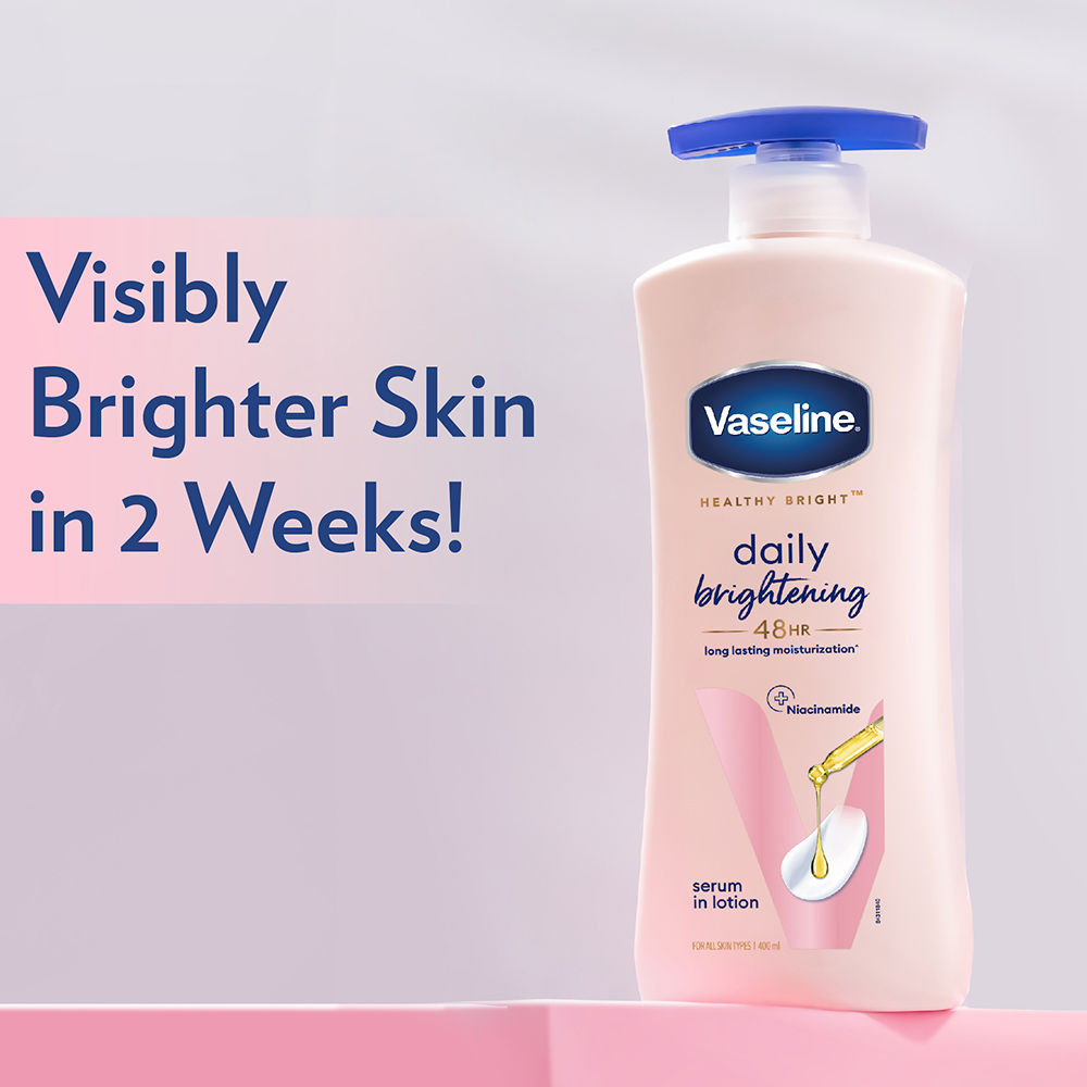 Vaseline Healthy Bright Daily Brightening Serum in Lotion, 90ml Buy at Indicrest Image 3
