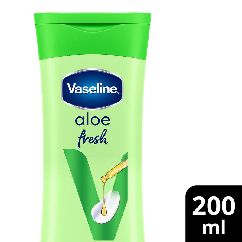 Vaseline Aloe Fresh Body Lotion, 24 HR Long Lasting Moisturisation With Aloe Vera extract, 200ml Buy at Indicrest