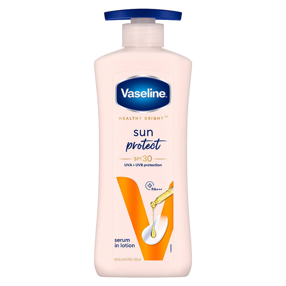 Vaseline Sun Protect SPF 30 Body Lotion, Reduces Tan Lines in 7 Days, UVA + UVB PA+++, 400ml Buy at Indicrest Image 2