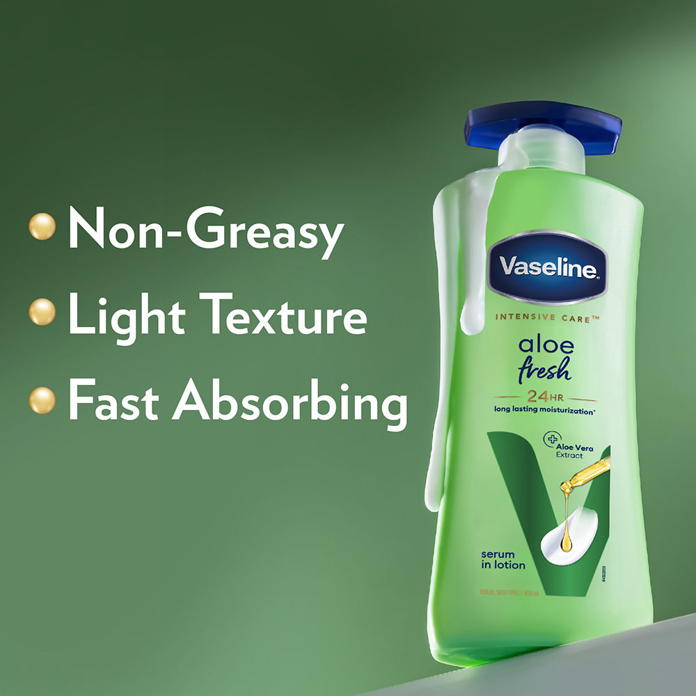 Vaseline Intensive Care Aloe Fresh Body Lotion, 400ml Buy at Indicrest Image 5