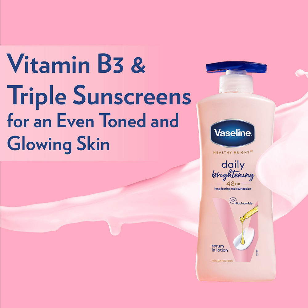 Vaseline Healthy Bright Daily Brightening Body Lotion, 400ml Buy at Indicrest Image 6