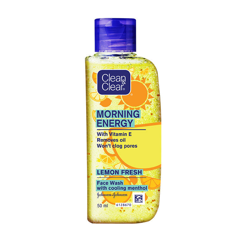 Clean & Clear Morning Energy Lemon Fresh Face Wash - Gentle Cleanser with Menthol for Oily Skin, 50ml Buy at Indicrest Image 7
