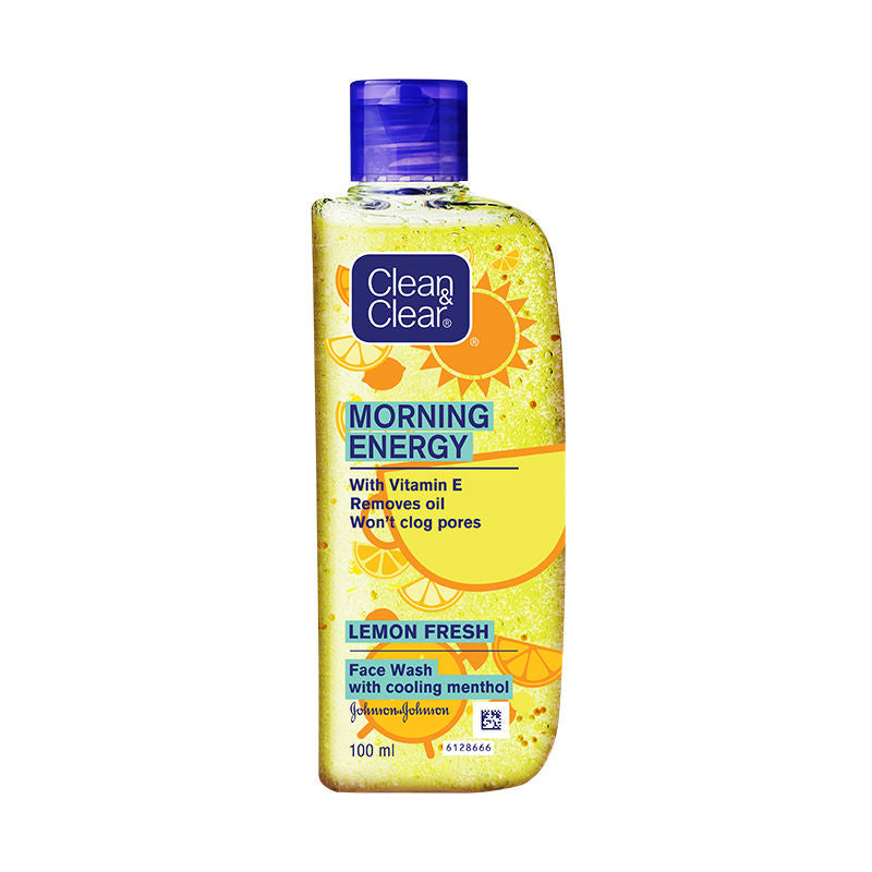 Clean & Clear Morning Energy Lemon Fresh Face Wash - Gentle Cleanser with Menthol for Oily Skin, 100ml Buy at Indicrest Image 7