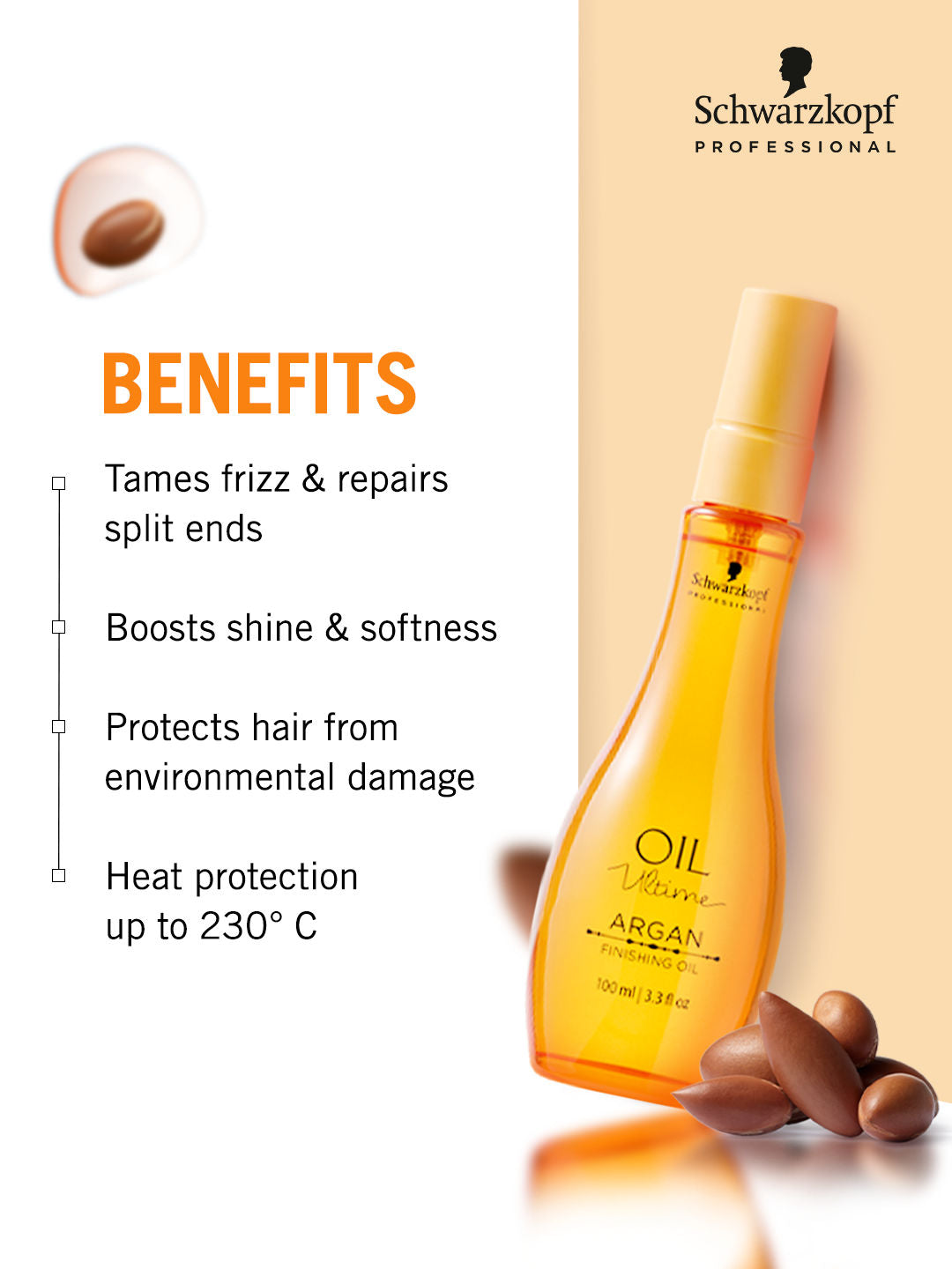 Schwarzkopf Professional Oil Ultime Argan Finishing Oil, 100ml Buy at Indicrest Image 2