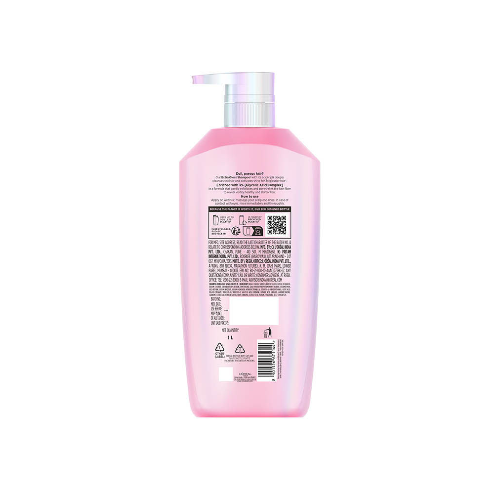 L'Oreal Paris Glycolic Gloss Shine Boosting Shampoo, 1 Litre Buy at Indicrest Image 11