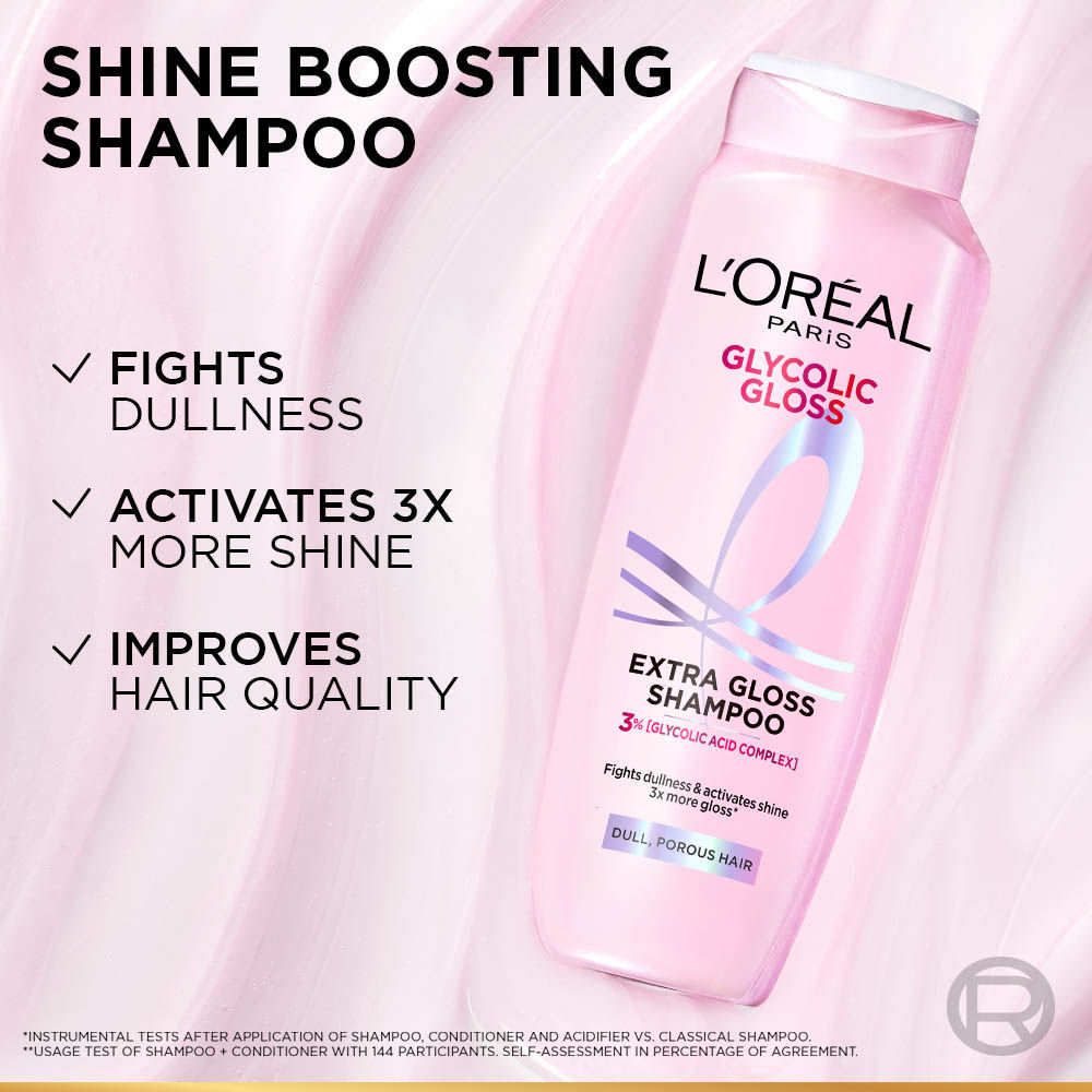 L'Oreal Paris Glycolic Gloss Shine Boosting Shampoo, 1 Litre Buy at Indicrest Image 4