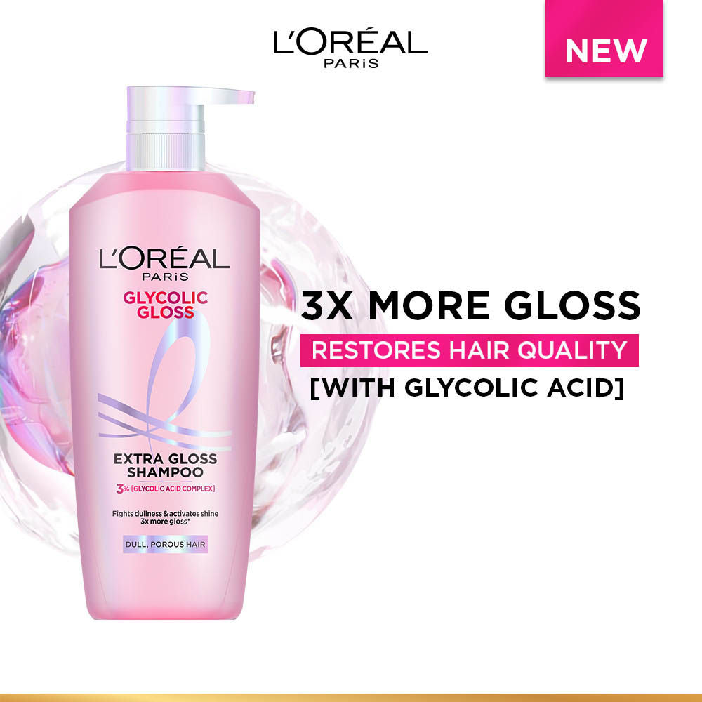 L'Oreal Paris Glycolic Gloss Shine Boosting Shampoo, 650ml Buy at Indicrest