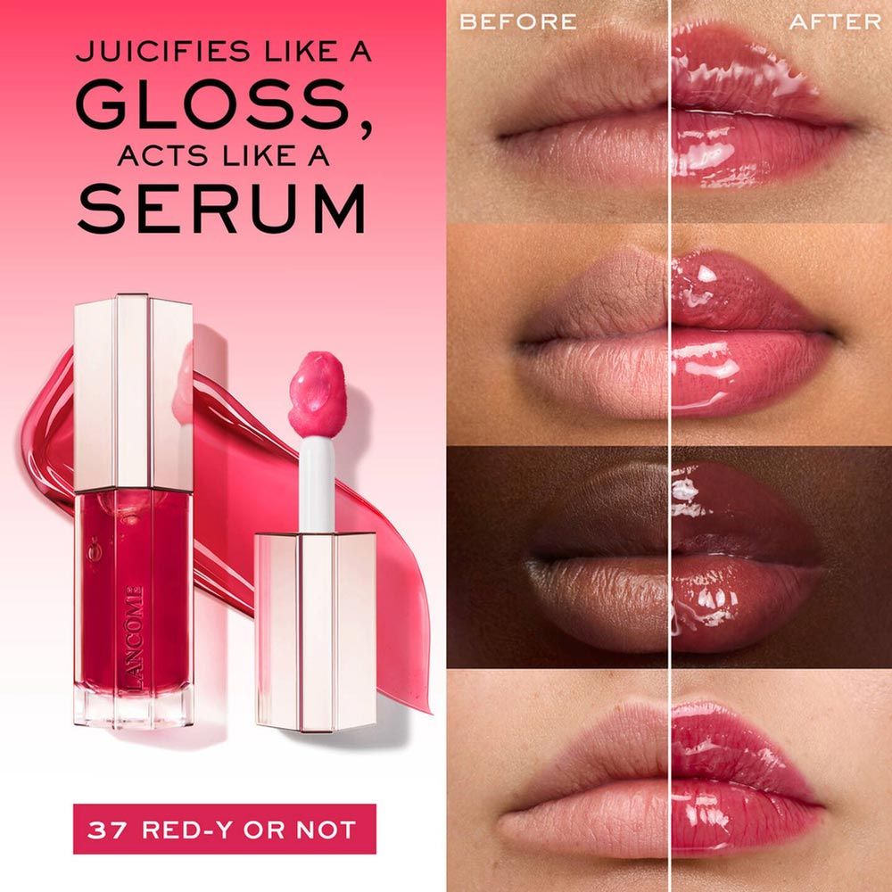 Lancome Lip Idole Juicytreat - Hydrating Lip Gloss - 37 Red- Y Or Not, 8.5ml