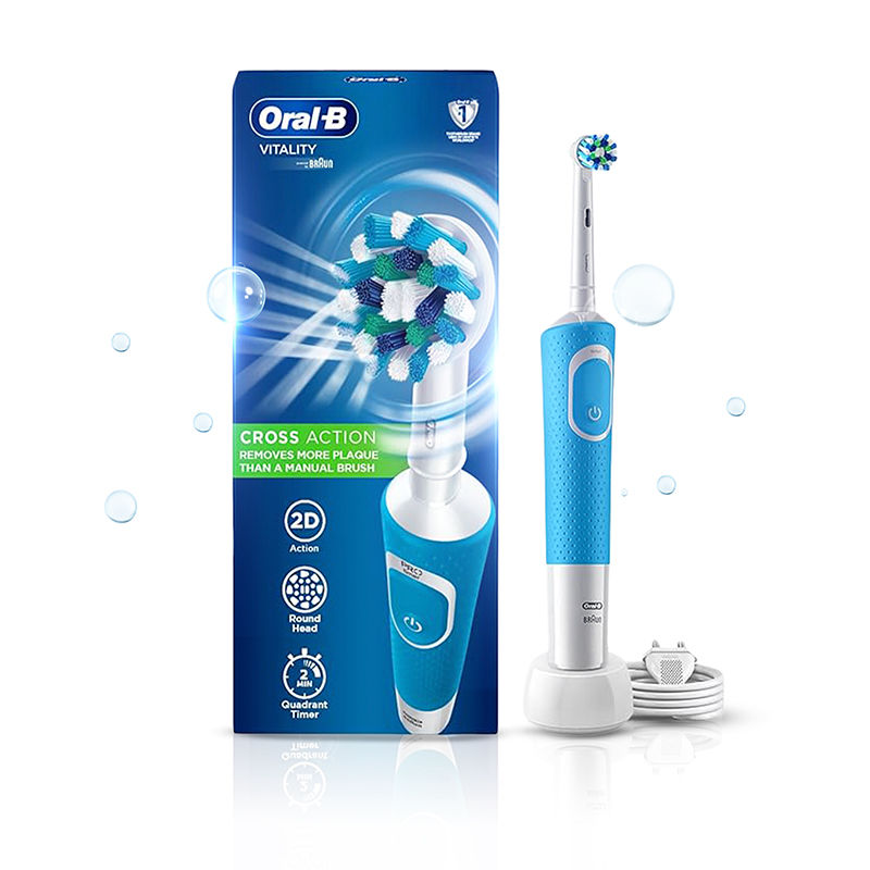 Oral-B Blue Vitality Cross Action Electric Rechargeable Toothbrush Buy at Indicrest