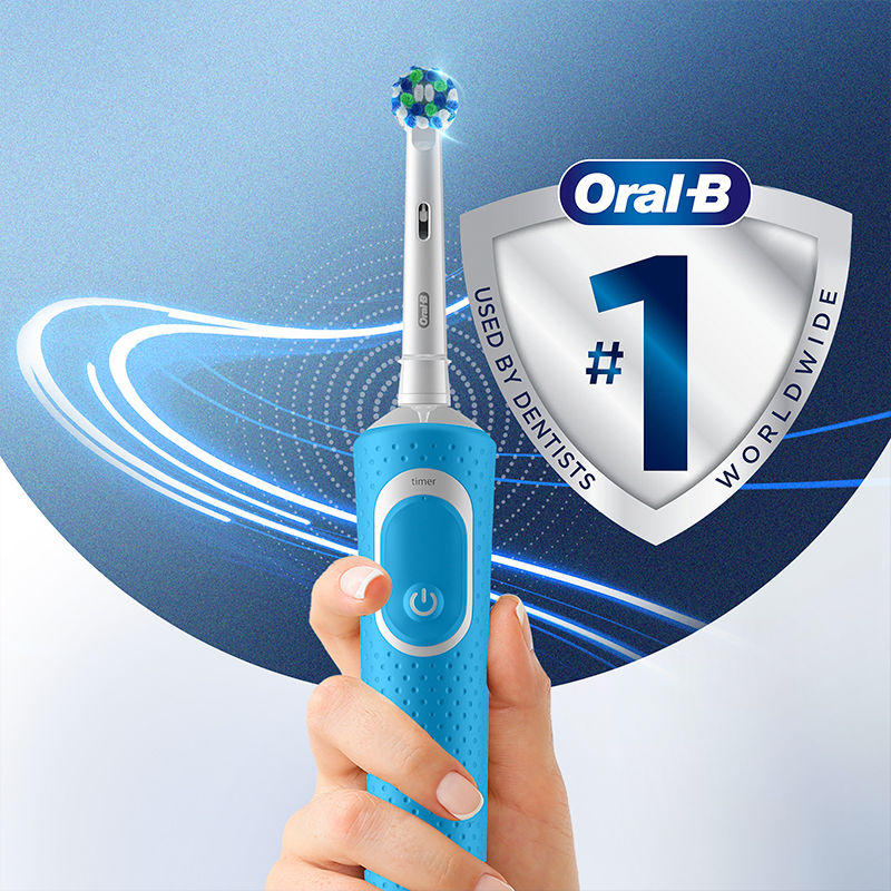 Oral-B Blue Vitality Cross Action Electric Rechargeable Toothbrush Buy at Indicrest Image 8