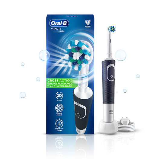 Oral-B Vitality 100 Cross Action Electric Rechargeable Toothbrush - Black Buy at Indicrest