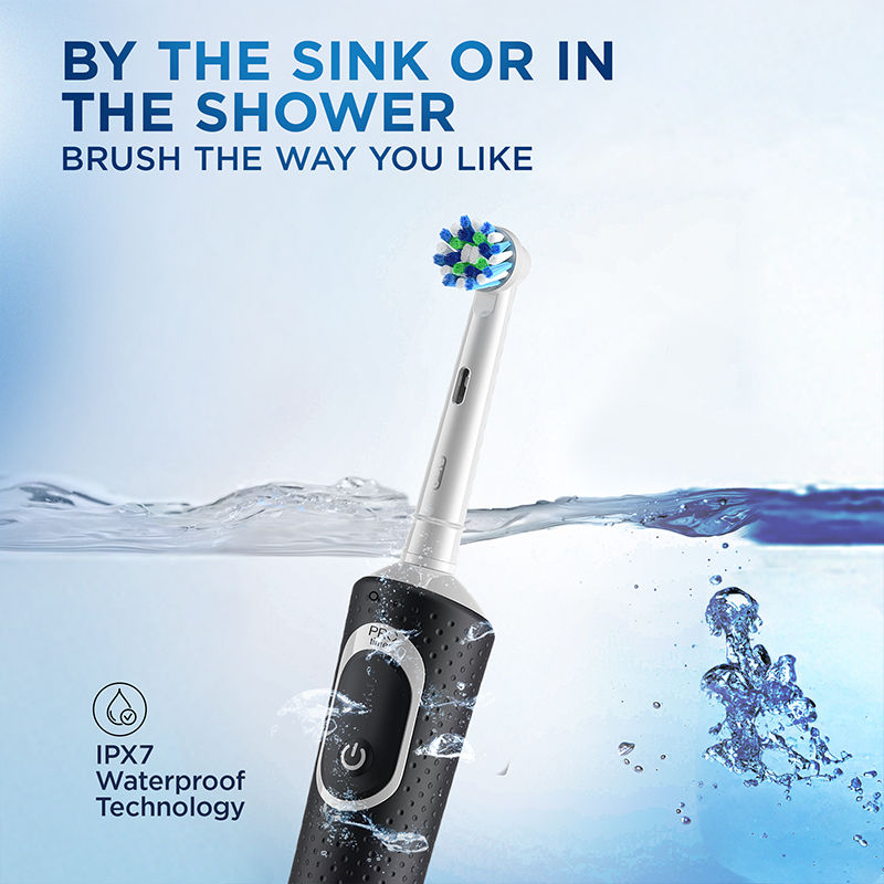 Oral-B Vitality 100 Cross Action Electric Rechargeable Toothbrush - Black Buy at Indicrest Image 4