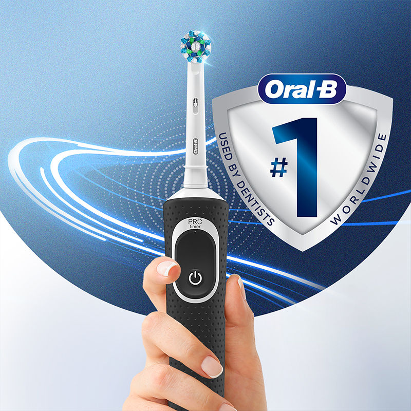 Oral-B Vitality 100 Cross Action Electric Rechargeable Toothbrush - Black Buy at Indicrest Image 8