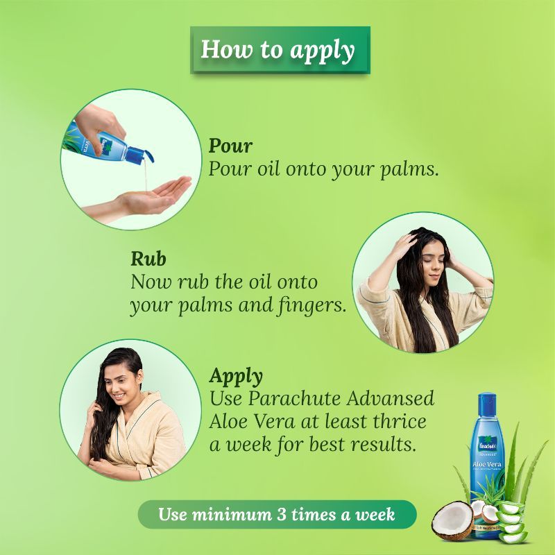 Parachute Advansed Aloe Vera Enriched Coconut Hair Oil for Soft and Strong Hair, 75ml Buy at Indicrest Image 6