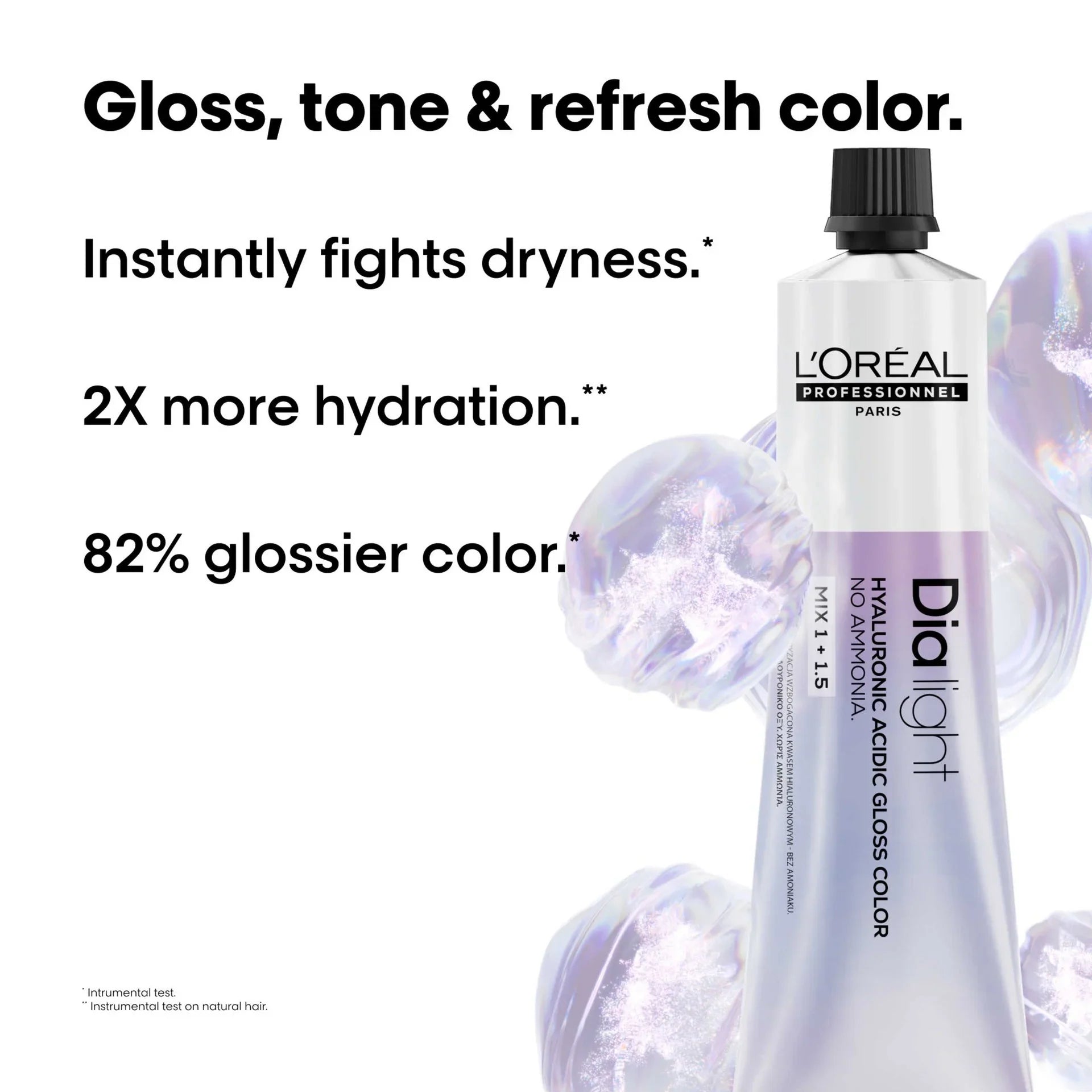 L'Oreal Professionnel Paris Dia Light 8.28 - Light Blonde Iridescent Mocha Hair Color, 50ml Buy at Indicrest Image 6