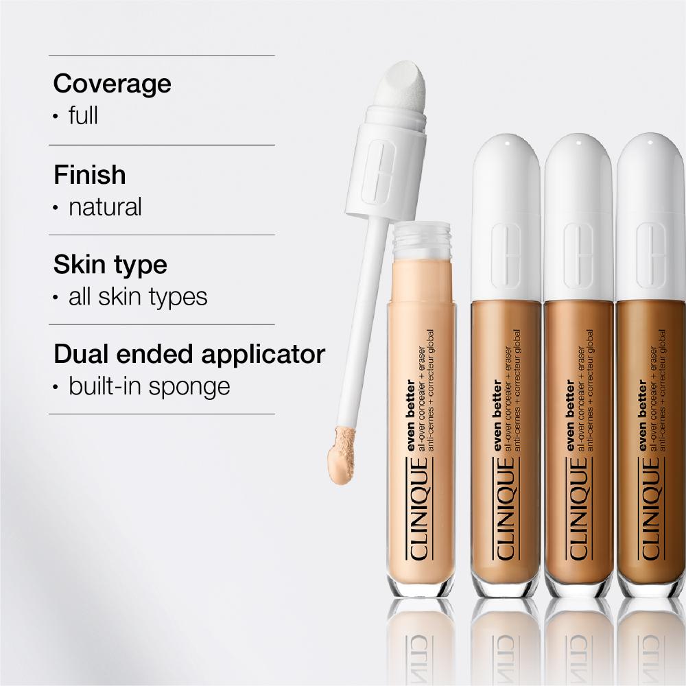 Clinique Even Better All-Over Concealer + Eraser - WN 100 Deep Honey, 6ml
