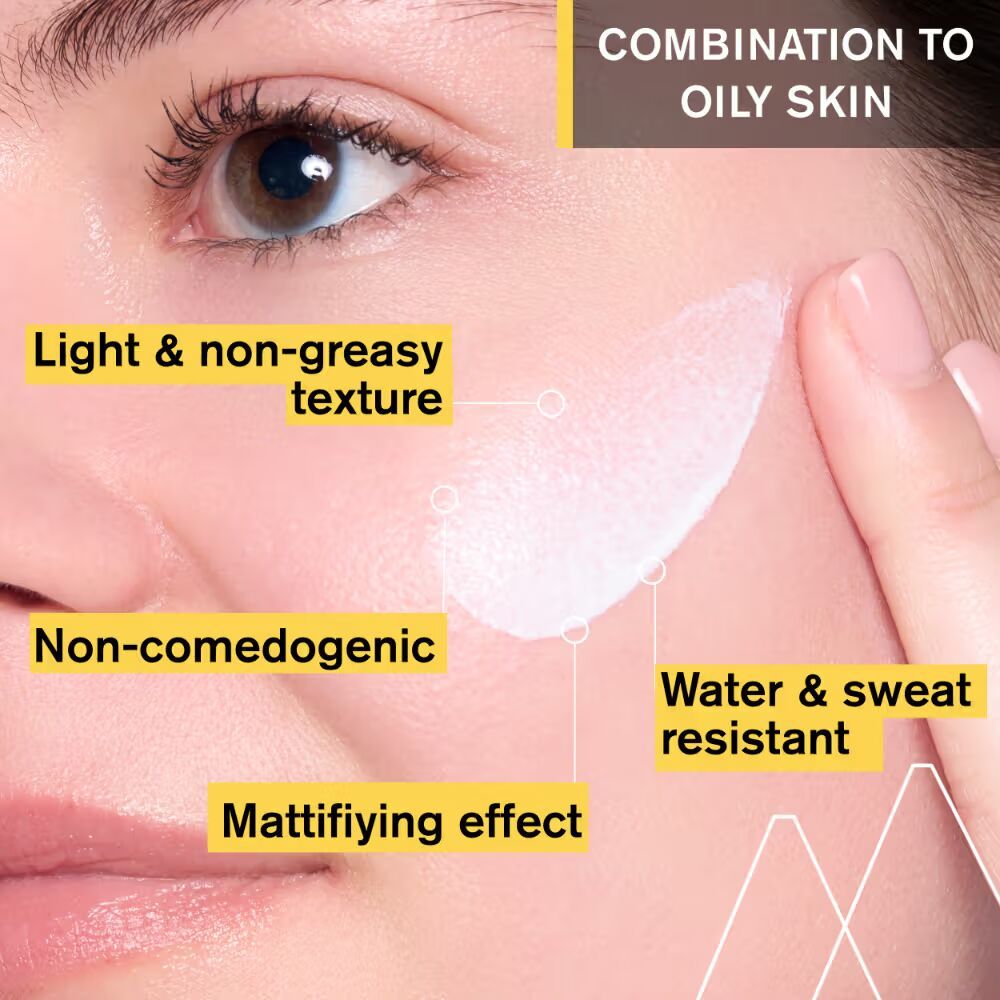Uriage Bariesun Mattifying Sunscreen SPF50+ Light & Non-Sticky, No White Cast Dermat Recommended, 50ml