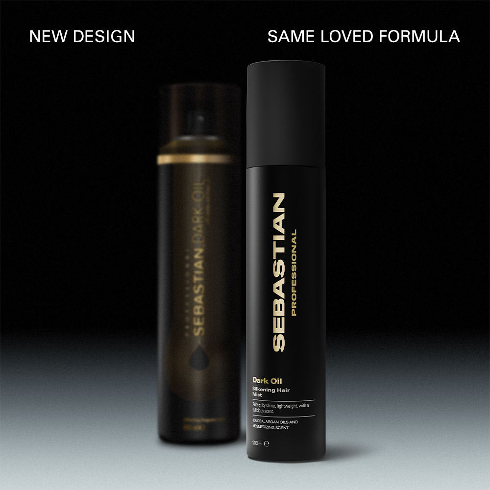 Sebastian Professional Dark Oil Silkening Hair Mist, Anti-Frizz Lightweight Mist, 200ml