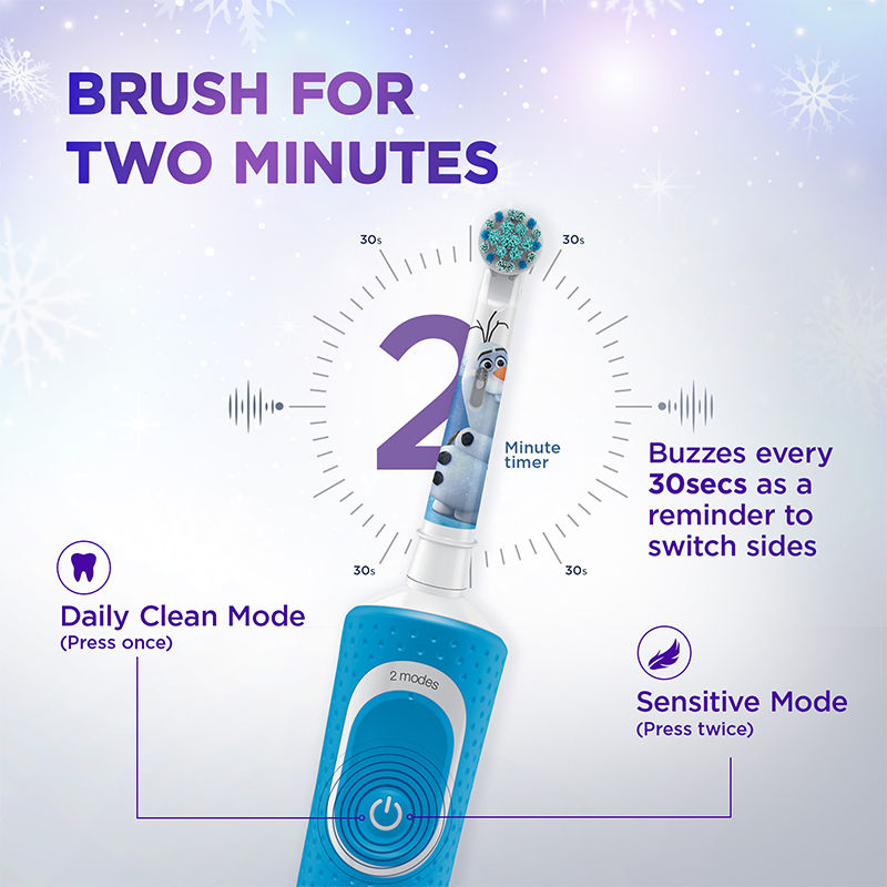 Oral-B Kids Electric Rechargeable Toothbrush Featuring Frozen Characters, 1 piece Buy at Indicrest Image 4