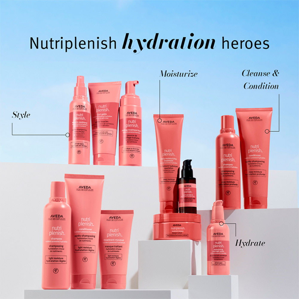 Aveda Nutriplenish Leave-In-Conditioner Spray for Dry & Frizzy Hair with Heat Protection Upto 230 C, 200ml