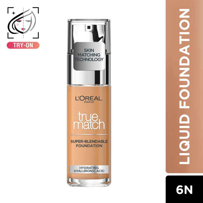 L'Oreal Paris True Match Super-Blendable Foundation - 6N Neutral, 30ml Buy at Indicrest