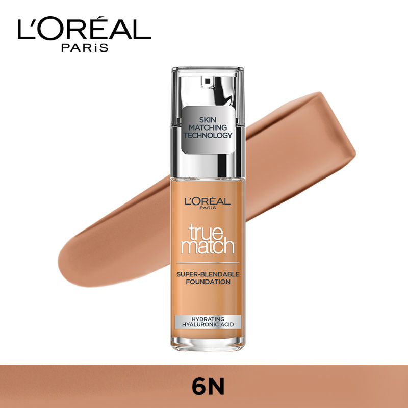 L'Oreal Paris True Match Super-Blendable Foundation - 6N Neutral, 30ml Buy at Indicrest Image 2