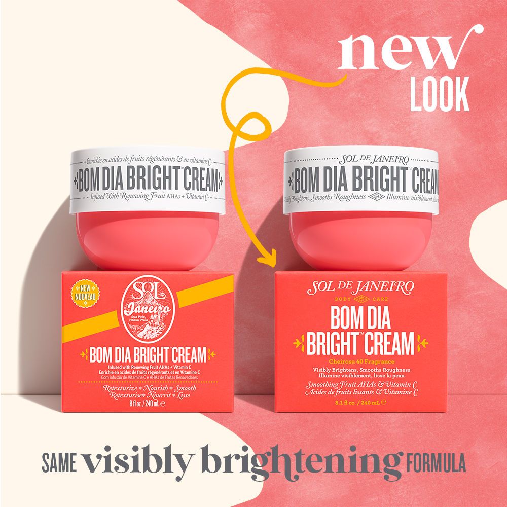 Sol de Janeiro Bom Dia Bright Visibly Brightening & Smoothing Body Cream with Vitamin C, 240ml