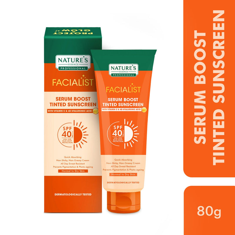 Nature's Essence Professional Serum Boost Tinted Sunscreen SPF 40 PA+++, 80g Buy at Indicrest