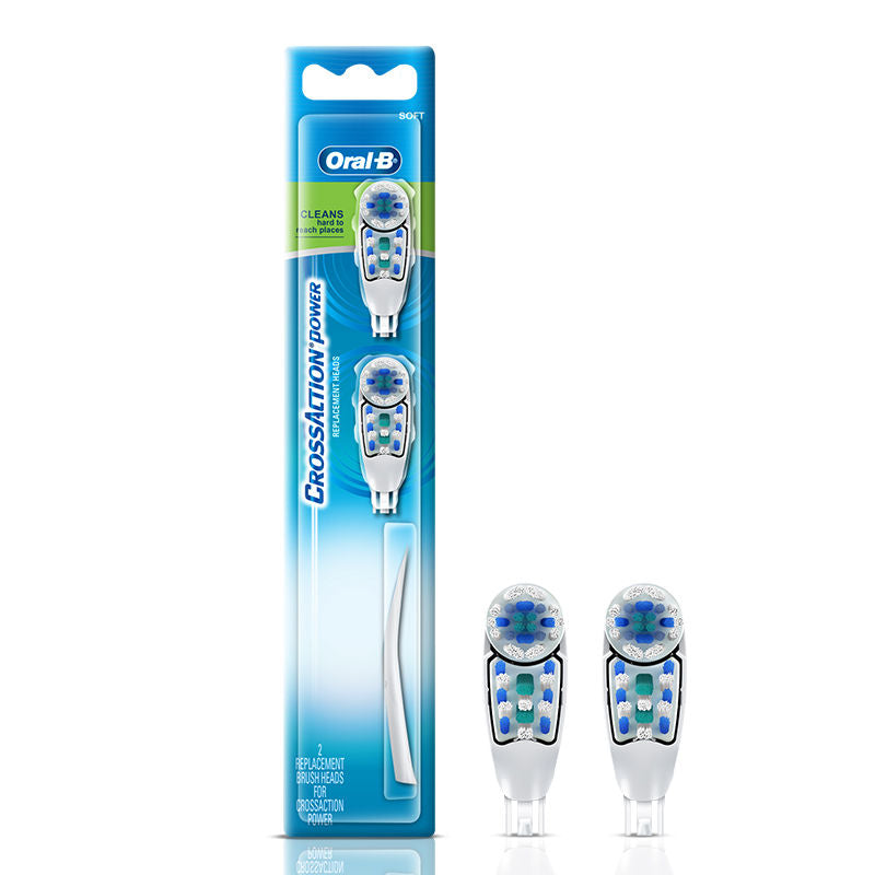 Oral B CrossAction Power Toothbrush Replacement Head - Soft, 2 pieces Buy at Indicrest