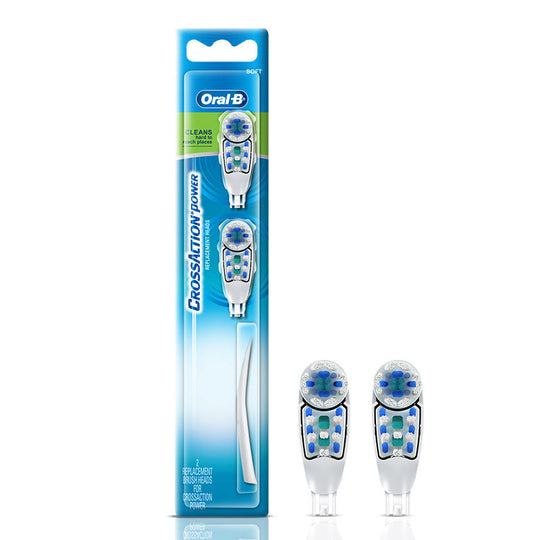 Oral B CrossAction Power Toothbrush Replacement Head - Soft, 2 pieces Buy at Indicrest