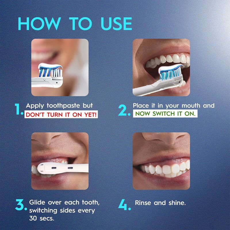 Oral-B Cross Action Battery Power Dual Clean Toothbrush Multicolor - Soft Buy at Indicrest Image 9