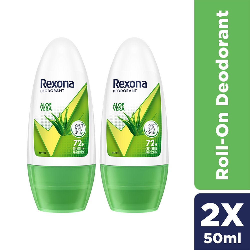Rexona Aloe Vera Underarm Roll On (Pack of 2), 2 pieces Buy at Indicrest Image 2