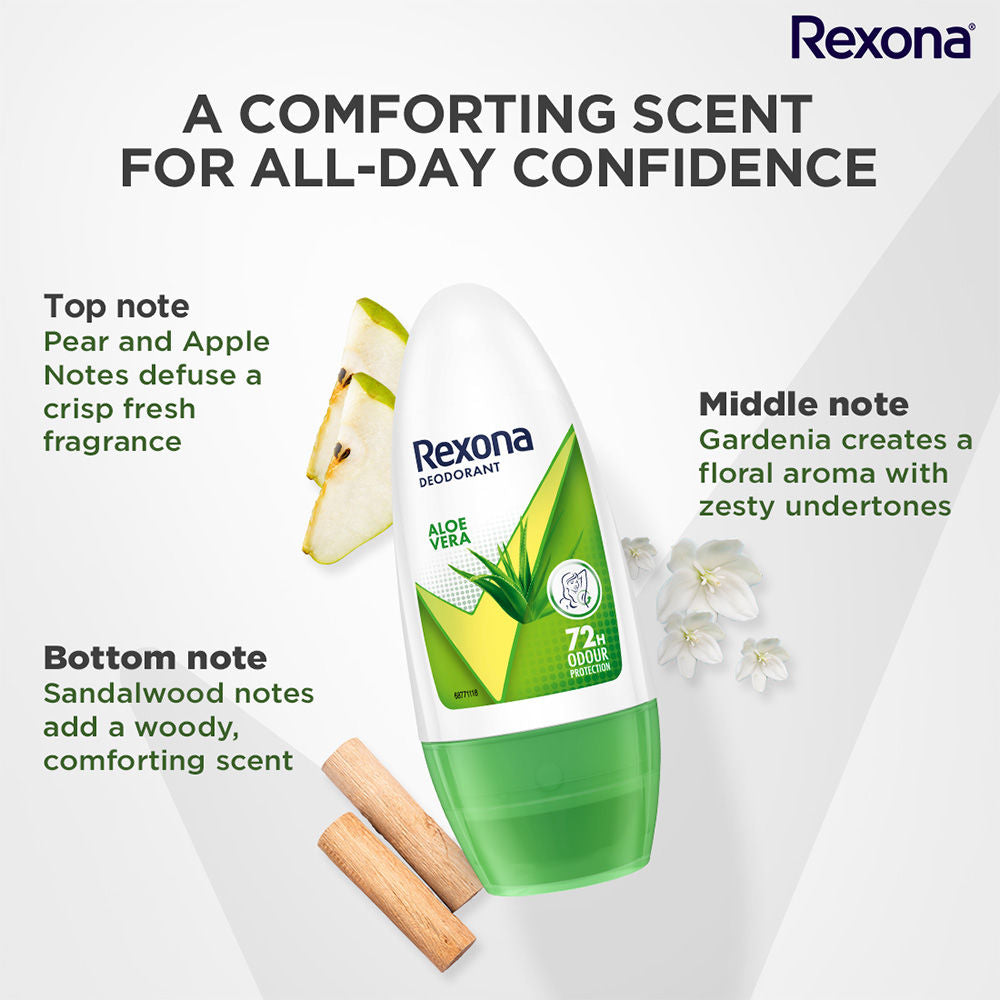 Rexona Aloe Vera Underarm Roll On (Pack of 2), 2 pieces Buy at Indicrest Image 9