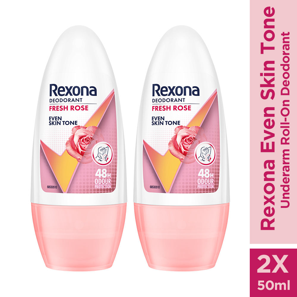 Rexona Fresh Rose Underarm Roll On (Pack of 2), 2 pieces Buy at Indicrest Image 2