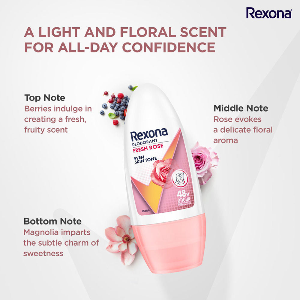 Rexona Fresh Rose Underarm Roll On (Pack of 2), 2 pieces Buy at Indicrest Image 9