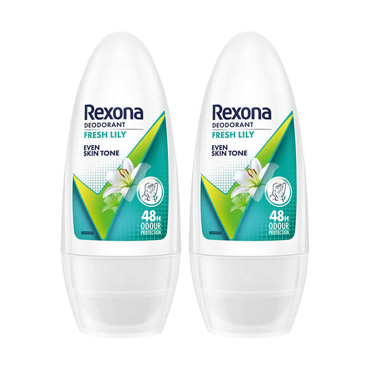 Rexona Fresh Lily Underarm Roll On (Pack of 2), 2 pieces Buy at Indicrest
