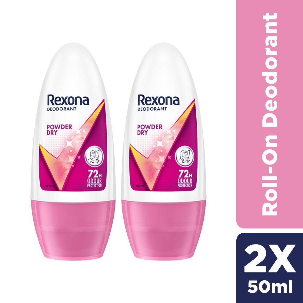 Rexona Powder Dry Deodorant Roll On (Pack of 2), 2 pieces Buy at Indicrest Image 2