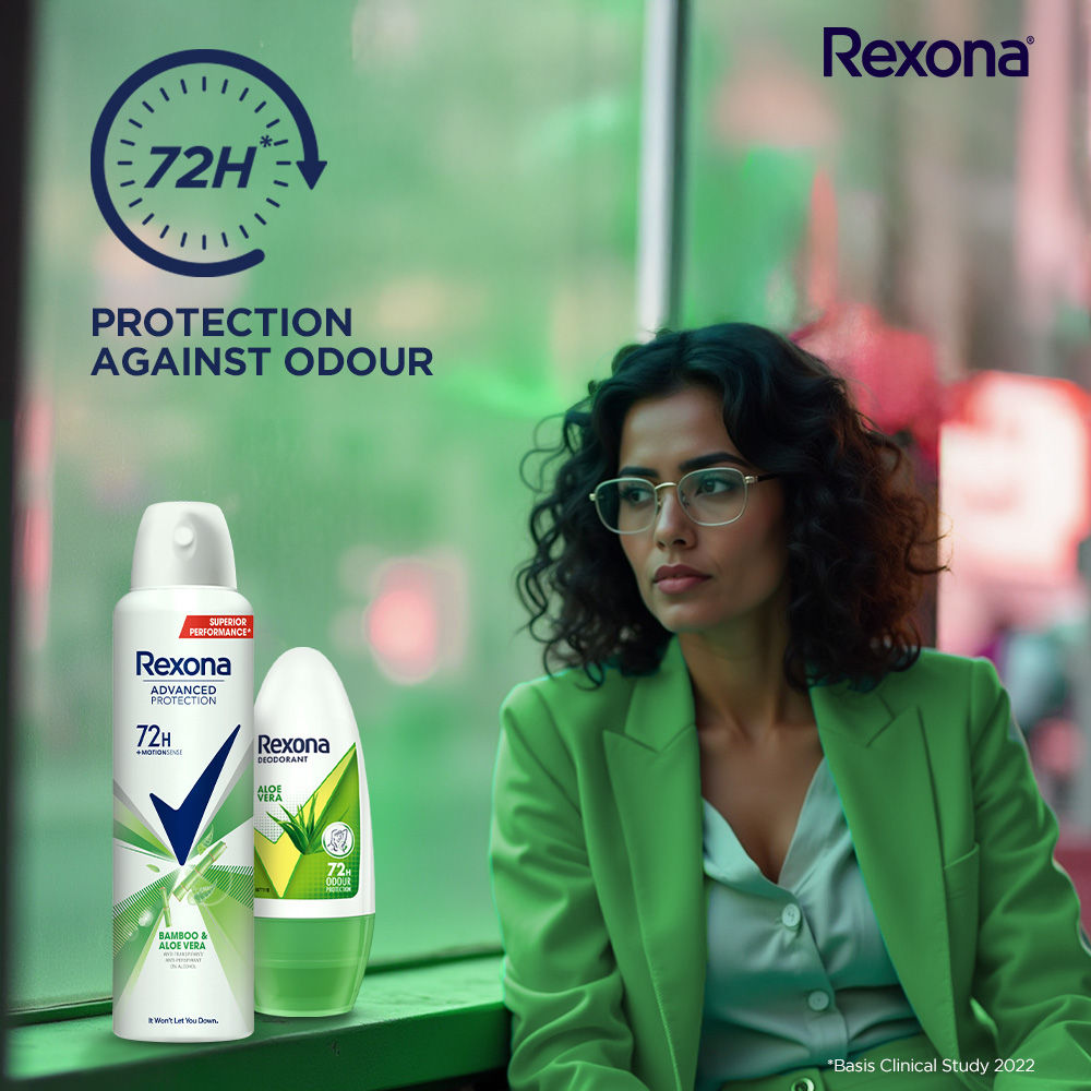 Rexona Aloe Vera Underarm Roll On, 50ml & Aloe Vera Antiperspirant Deodorant, 200ml 2 pieces Buy at Indicrest Image 5