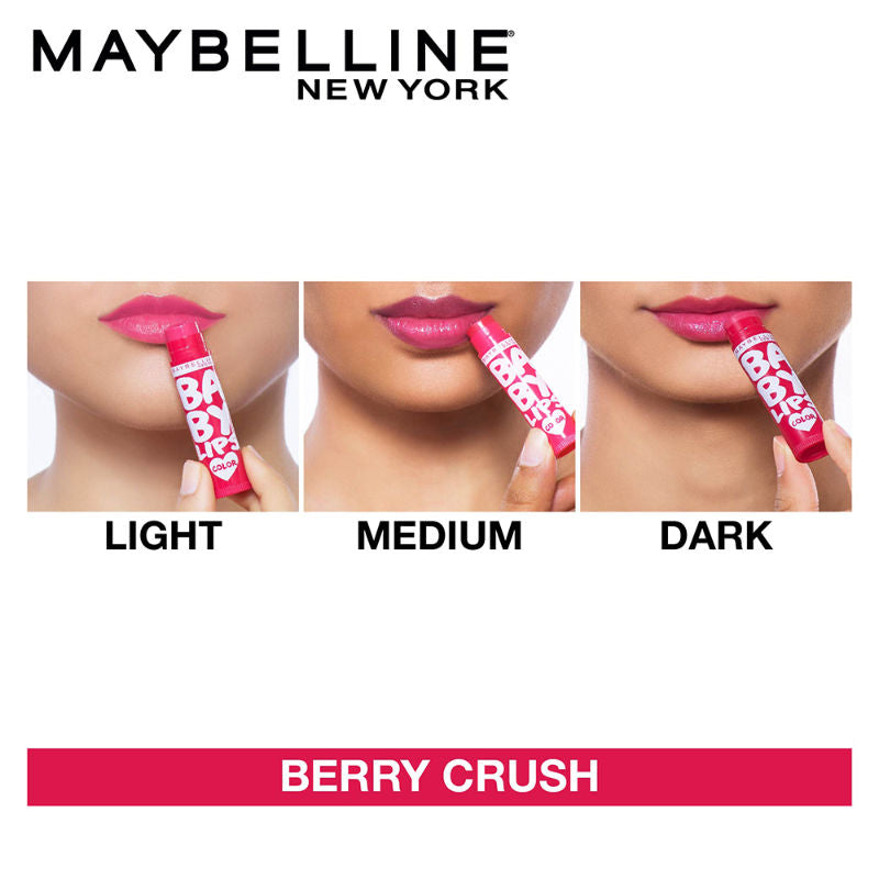 Maybelline New York Baby Lips Color Lip Balm with SPF 11, Lasts UpTo 24H - Pink Lolita + Berry Crush Combo, 8g Buy at Indicrest Image 6