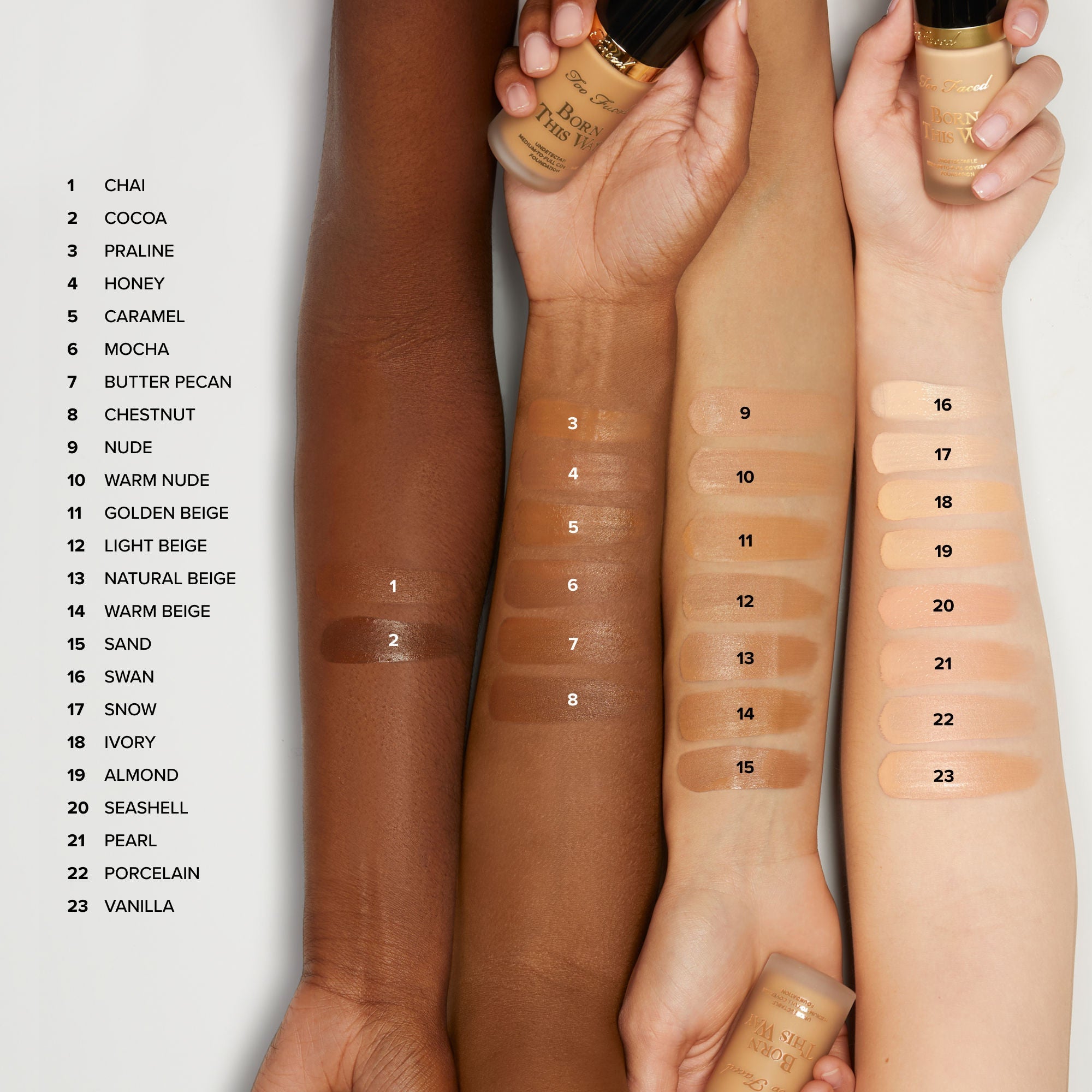Too Faced Born This Way Foundation - Light Beige, 30ml