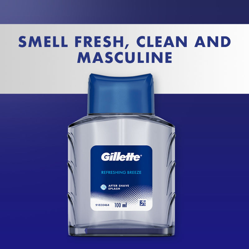 Gillette After Shave Splash Refreshing Breeze, 100ml Buy at Indicrest Image 5