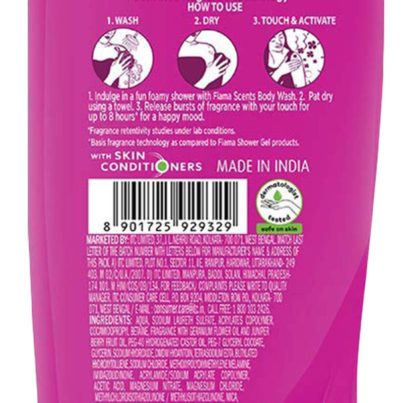 Fiama Scents Juniper & Geranium Body Wash, 250ml Buy at Indicrest Image 3