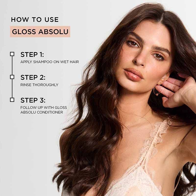 Kérastase Gloss Absolu Anti-Frizz Shampoo, Fine-Medium Hair, 4-Days Anti-Frizz, 250ml