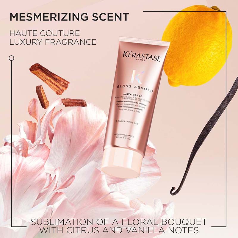 Kérastase Gloss Absolu Anti-Frizz Foaming Conditioner, Fine-Medium Hair, 4-Days Anti-Frizz, 250ml